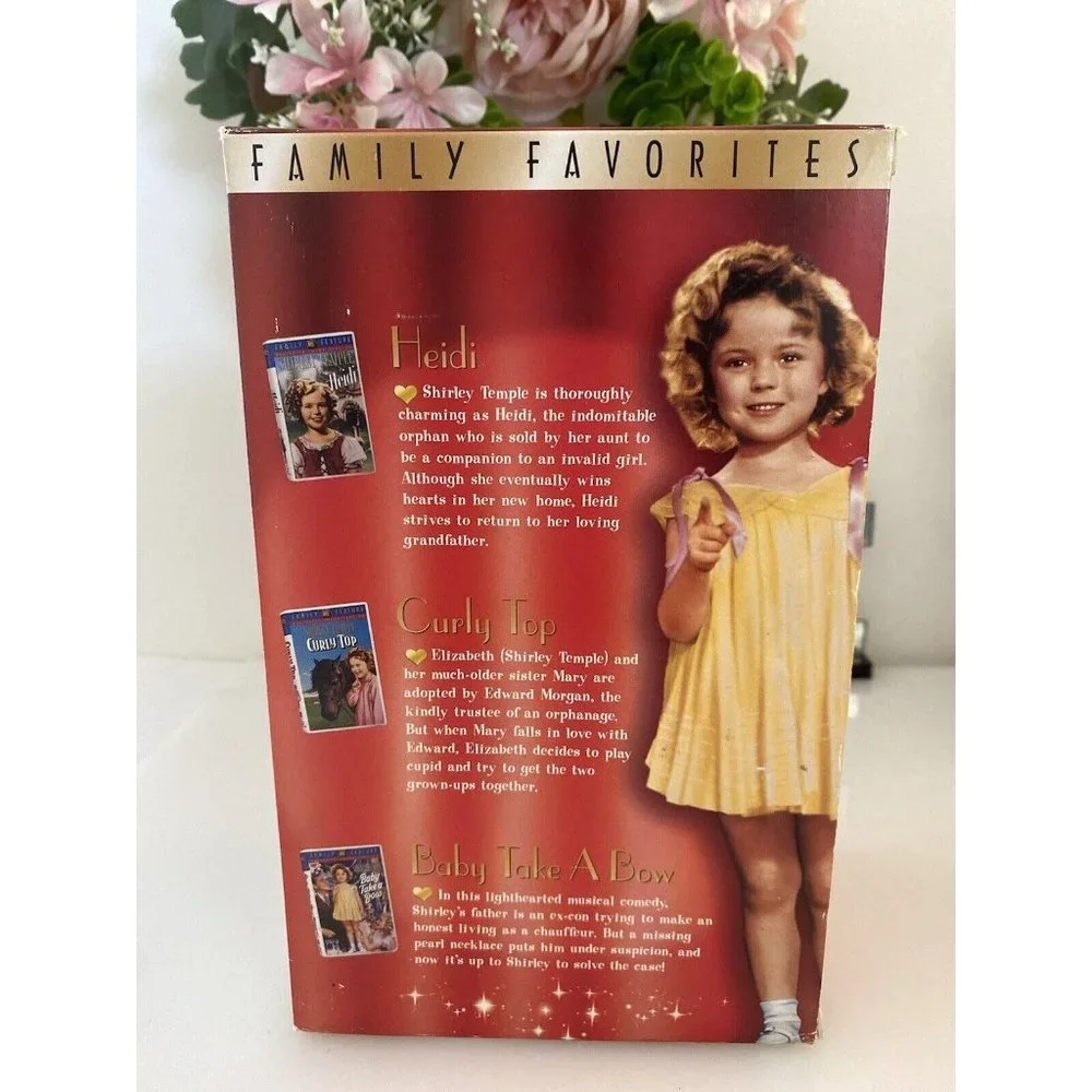 Shirley Temple Family Favorites Triple Pack 3 Movie‎ Collection VHS Set V3 2000